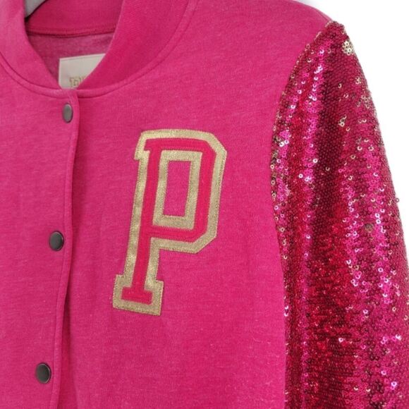 Victoria's Secret PINK Rare Limited Edition 2012 Sequin Varsity Jacket XS - Picture 9 of 16